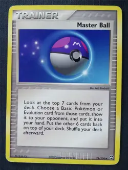 Master Ball 78/108 played - Pokemon Card #30S - Image 1