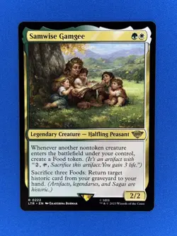 Samwise Gamgee (0222) Rare MTG: the Lord of the Rings: Tales of Middle-Earth - Image 1