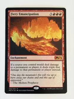 Fiery emancipation - Foil - English - MTG M21 - Image 1
