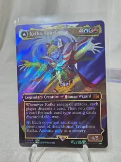 MTG Magic The Gathering | Kefka, Court Mage | 0543 | Borderless Surge Foil | NM+ - Image 1
