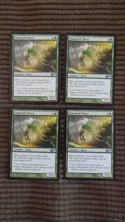 Magic: the Gathering / MtG Manaweft Sliver x4 M14 - Image 1