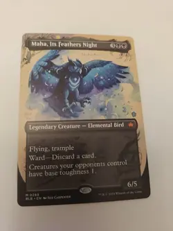 Maha, It’s Feathers Night (Borderless) (Bloomburrow) MINT/NM #0289 - Image 1