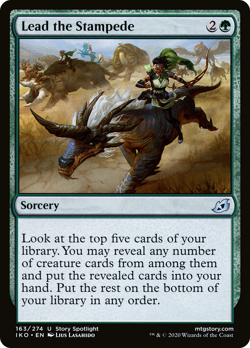 LEAD THE STAMPEDE X 4 N/M IKORIA: LAIR OF BEHEMOTHS MTG - Image 1