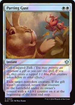 Parting Gust 0024 MTG Bloomburrow Uncommon Foil NP - Image 1