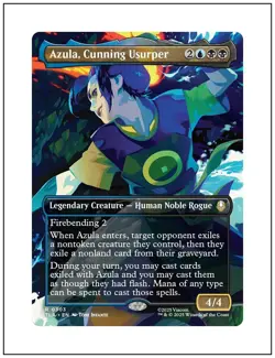 1x Azula, Cunning Usurper, Borderless Art, Magic the Gathering MTG NM - Image 1