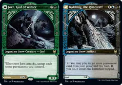 1 x Jorn, God of Winter // Kaldring, the Rimestaff - Foil - Showcase - Kaldheim - Image 1