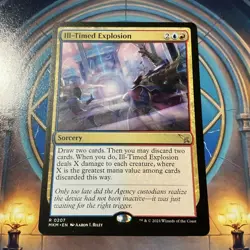 MTG Ill-Timed Explosion - Murders at Karlov Manor (MKM) RARE M/NM #207 - Image 1
