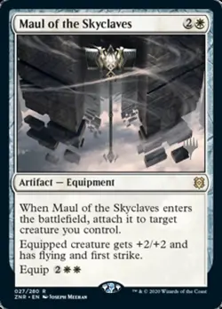 1x Maul of the Skyclaves - Promo Pack NM-Mint, English Planeswalker Stamped MTG - Image 1