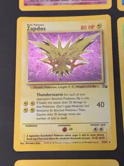 Vintage Holo Rare Pokemon Cards WOTC 1999 Fossil Jungle Base Set 2 Scyther MP/HP - Image 5
