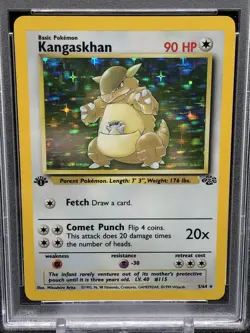 PSA 7 Kangaskhan holo 1ST FIRST EDITION Pokemon Jungle TCG 5/64 1999 new slab - Image 2