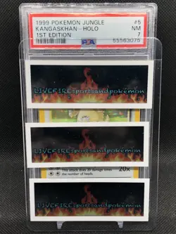 PSA 7 Kangaskhan holo 1ST FIRST EDITION Pokemon Jungle TCG 5/64 1999 new slab - Image 3