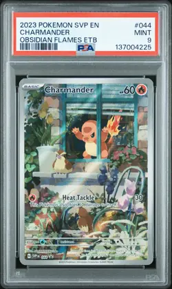 2023 POKEMON SVP EN-SV BLACK STAR PROMO #044 CHARMANDER PSA 9 - Image 1