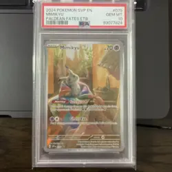 PSA 10 GEM 2024 Pokemon Mimikyu Paldean Fates ETB Illustration Rare Promo 075 75 - Image 1