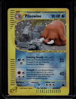 Pokemon TCG Piloswine H22/H32 Skyridge Holo Rare DMG Damaged - Image 1