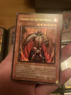 Yu-Gi-Oh! TCG Thestalos the Firestorm Monarch Ultimate Rare RDS-EN021 1st VLP/NM - Image 1