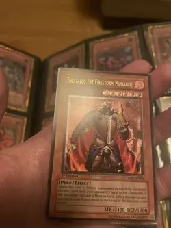 Yu-Gi-Oh! TCG Thestalos the Firestorm Monarch Ultimate Rare RDS-EN021 1st VLP/NM - Image 4