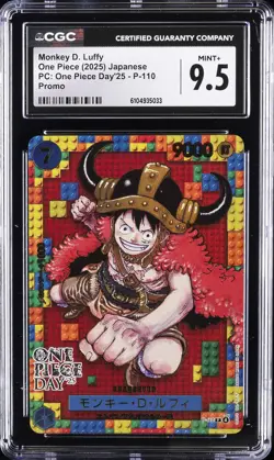2025 ONE PIECE JPN PC: ONE PIECE DAY '25 - PROMO #P-110 MONKEY D LUFFY CGC 9.5 - Image 1