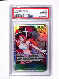 2023 Paramount War One Piece Nami SR PSA 10 (BCGA6) #036 - Image 1