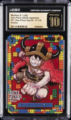 2025 ONE PIECE JPN PC: ONE PIECE DAY '25 PROMO MONKEY D LUFFY CGC 10 PRISTINE - Image 1