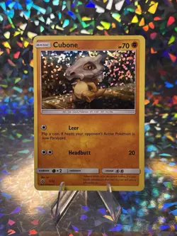 Cubone 7/12 McDonald's 2018 Set Holo MP Pokemon Card English - Image 1