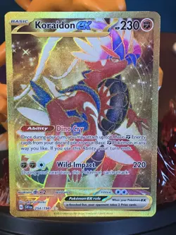 Pokemon TCG Scarlet & Violet Koraidon EX 254/198 Holo Card NM Condition - Image 2