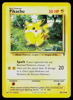 Pokemon Card - Pikachu Legendary Collection 86/110 Common - Image 1