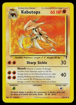 Pokemon Card - Kabutops Legendary Collection 27/110 Non Holo - Image 1