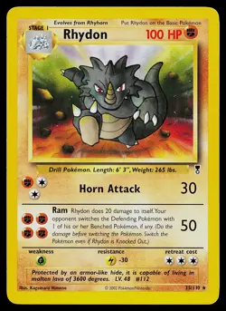 Pokemon Card - Rhydon Legendary Collection 35/110 Rare - Image 1