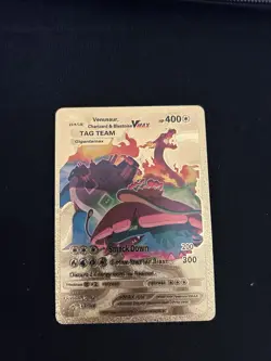 Charizard Blastoise Venasaur VMAX Tag Team Gold Card - Image 1