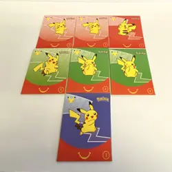 POKEMON CARD 25TH ANNIVERSARY LOT OF 7 SEALED Card Packs MCDONALDS 2021 TOY - Image 1