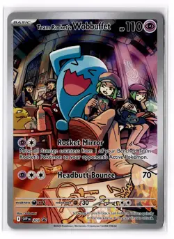 Team Rocket's Wobbuffet 203 SV: Scarlet & Violet Promo Cards Holo NM - Image 1