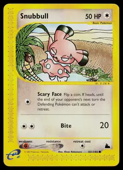 Pokemon Card - Snubbull Skyridge 101/144 Common - Image 1