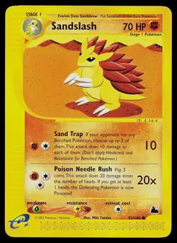 Pokemon Card - Sandslash Skyridge 93/144 Common Non Holo - Image 1