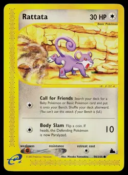 Pokemon Card - Rattata Skyridge 90/144 Common - Image 1