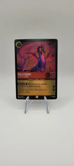 Disney Lorcana TCG: Maleficent - Monstrous Dragon 108/204 LEGENDARY Foil Card NM - Image 1