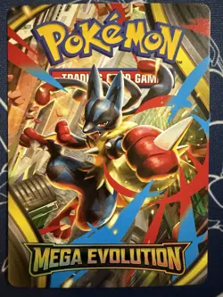 Pokemon TCG Mega Evolution Trainer Tips Art Card Mega Lucario - Image 1