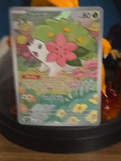 Pokemon TCG Shaymin Holo Card Illustration Rare, 185/182, Destined Rivals Series - Image 2