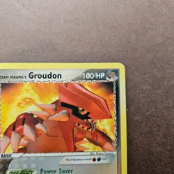 Team Magma's Groudon 9/95 Pokemon Team Magma vs Team Aqua Regular Rare Card - LP - Image 3