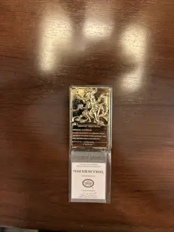 Pokemon 23K Gold Plated Mewtwo Trading Card 1999 Burger King Limited Edition - Image 5
