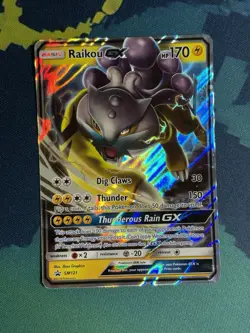 Raikou GX SM121 Promo Holo Ultra Rare Pokemon Card Sun & Moon - Image 2