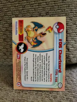 1999 Topps Pokemon Series 1 #06 Charizard - TV Animation Pokemon Card Nintendo - Image 2