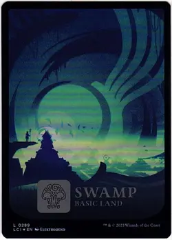 MTG The Lost Caverns of Ixalan Full Art Swamp Foil (Common) - Image 2