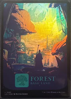 MTG The Lost Caverns of Ixalan Full Art Forest Foil (Common) - Image 1