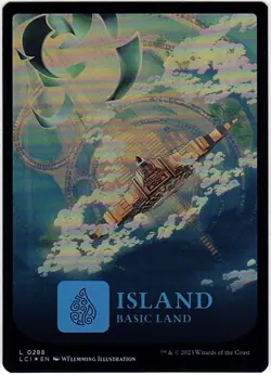 MTG The Lost Caverns of Ixalan Full Art Island Foil (Common) - Image 2