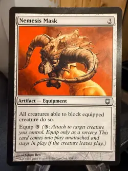 MTG Magic the Gathering Darksteel Nemesis Mask 95 - Image 1