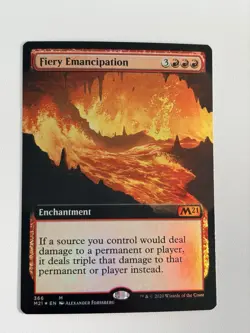 Fiery emancipation - Borderless - Foil - English - MTG M21 - Image 1