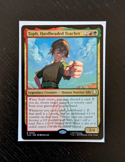 TOPH, HARDHEAD TEACHER Rare Avatar: The Last Airbender Near Mint MTG - Image 1
