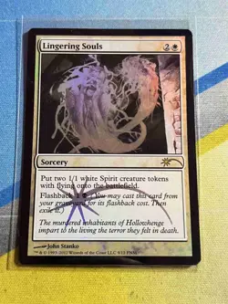 Magic the Gathering MTG FNM Promo LINGERING SOULS Foil - Image 1