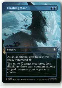 Crashing Wave (Borderless) Foil Avatar The Last Airbender MTG Magic NM - Image 1