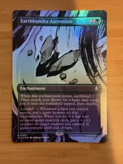 MTG Earthbender Ascension (Borderless) Avatar: The Last Airbender Foil 307 NM - Image 1